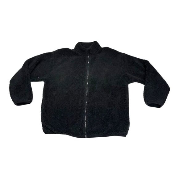 Victoria's Secret PINK Black Teddy Bear Jacket Size Medium - Picture 6 of 6